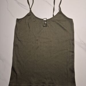 Paper Tee Khaki Ribbed Camisole
